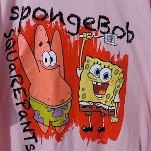Spongebob Squarepants Graphic Print Pink Tshirt Size 2X  New